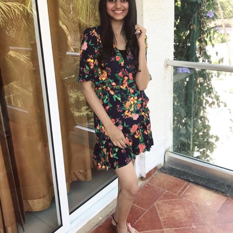 zara short floral dress